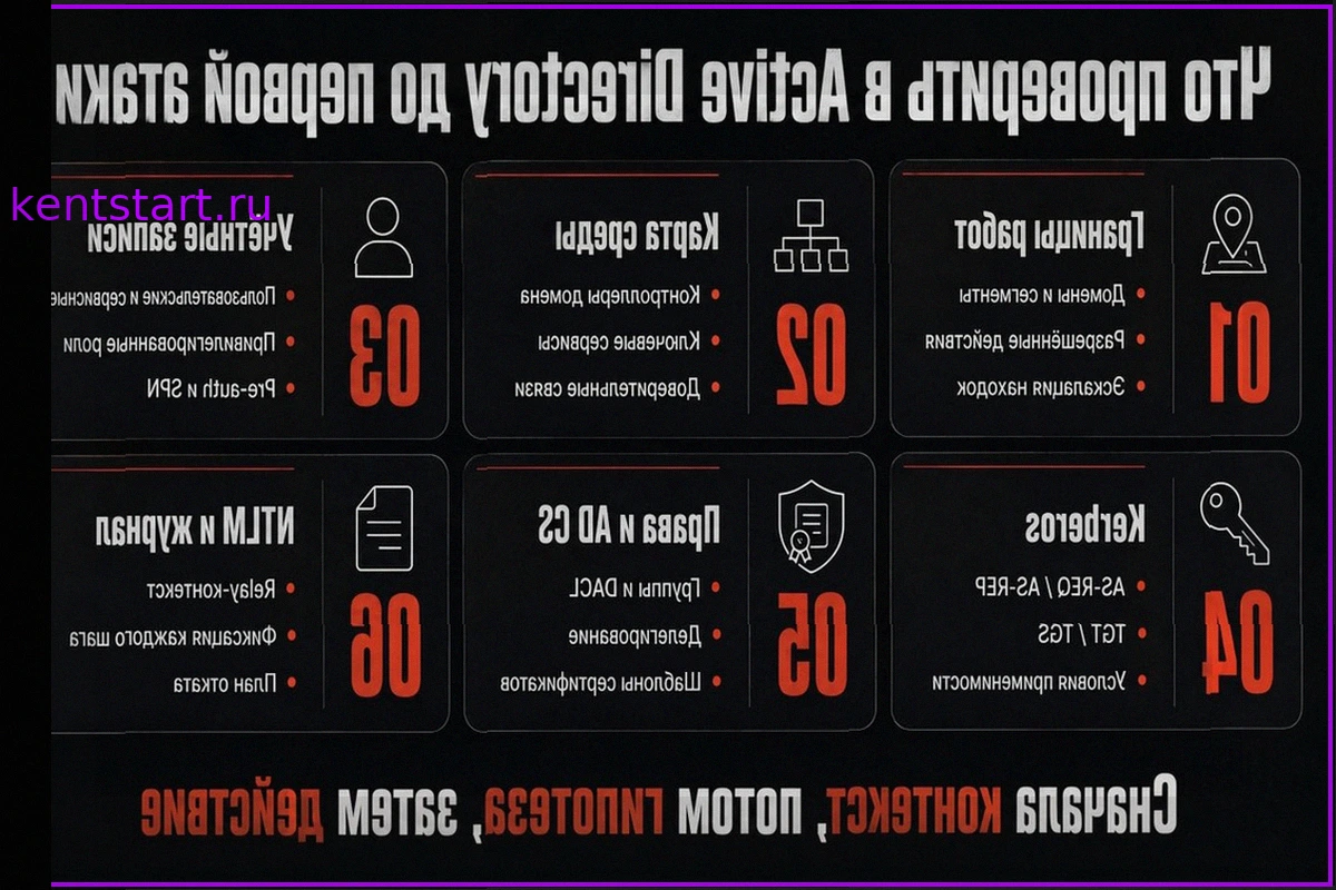Подготовка к проверке Active Directory: что нужно учесть перед первой атакой