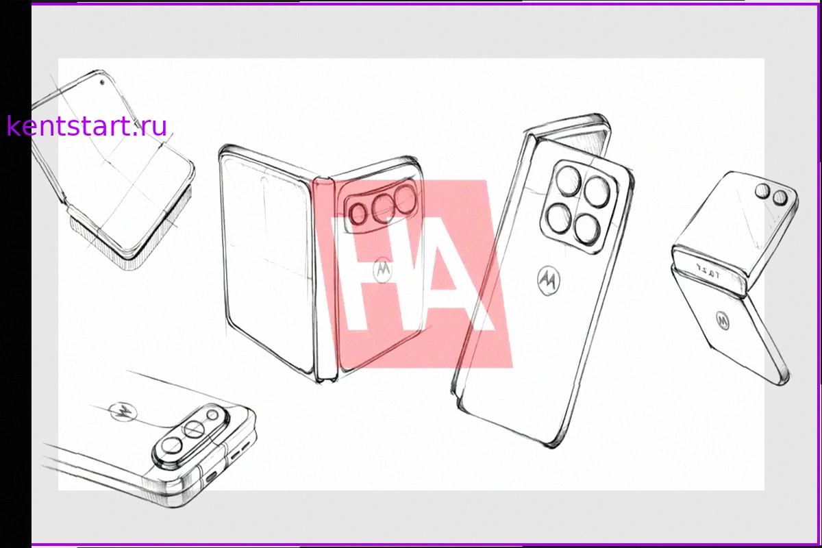 Motorola готовит широкий складной смартфон: в Сеть просочились эскизы