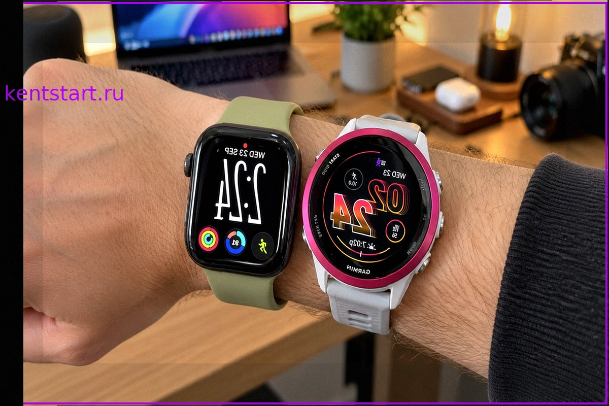 Apple Watch Series 12 против Garmin Forerunner 570: Сравнение точности шагомеров