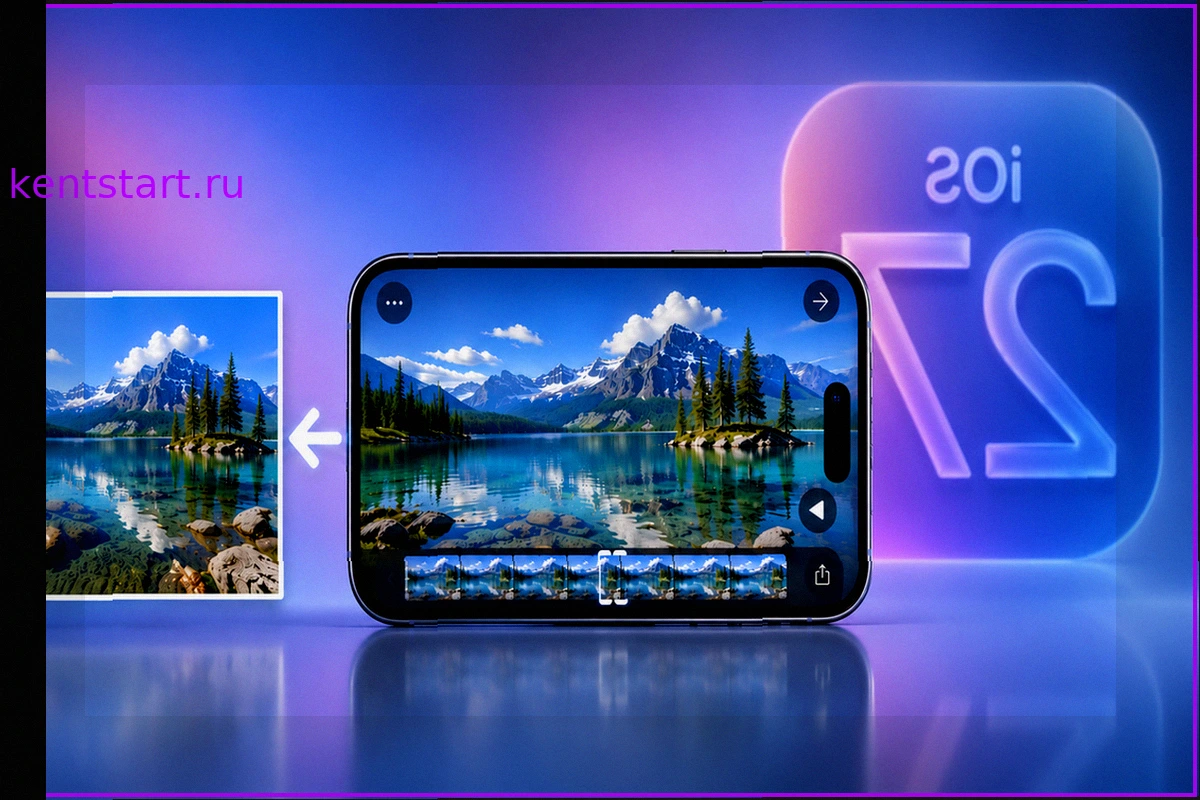 Как сохранить кадр из видео на iPhone с iOS 27 без лишних элементов